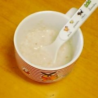 離乳食　オートミールミルク粥